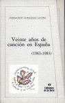 Veinte años de canción en España (1963-1983)