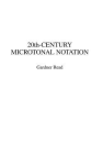 20 th-century microtonal notation