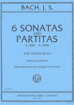 6 sonatas and partitas, S. 1001-S. 1006, for violin solo